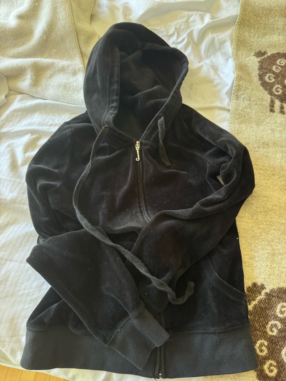 Vintage Juicy Couture Black Velour Jacket